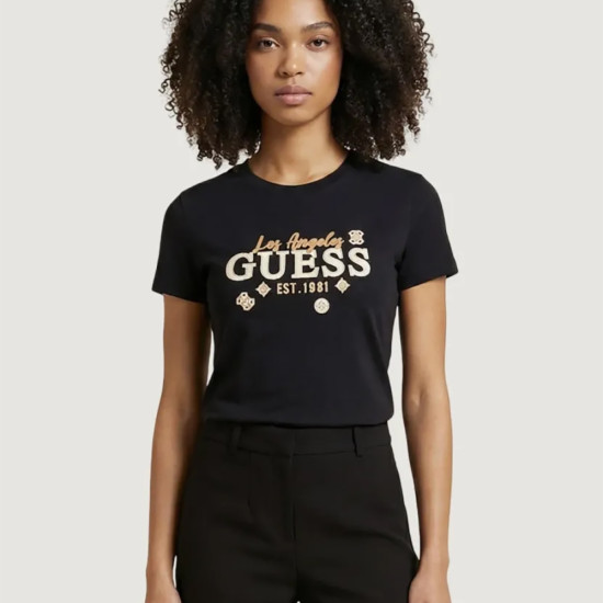 Guess Γυναικεία κοντομάνικη μπλούζα Agnes CN T-Shirt